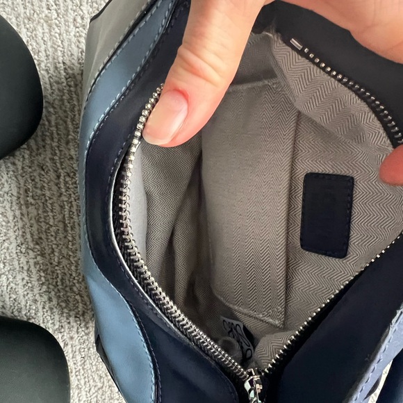 Blue Puzzle Bag Fashion Geometric Crossbody in Light Blue, Navy - Picture 11 of 15